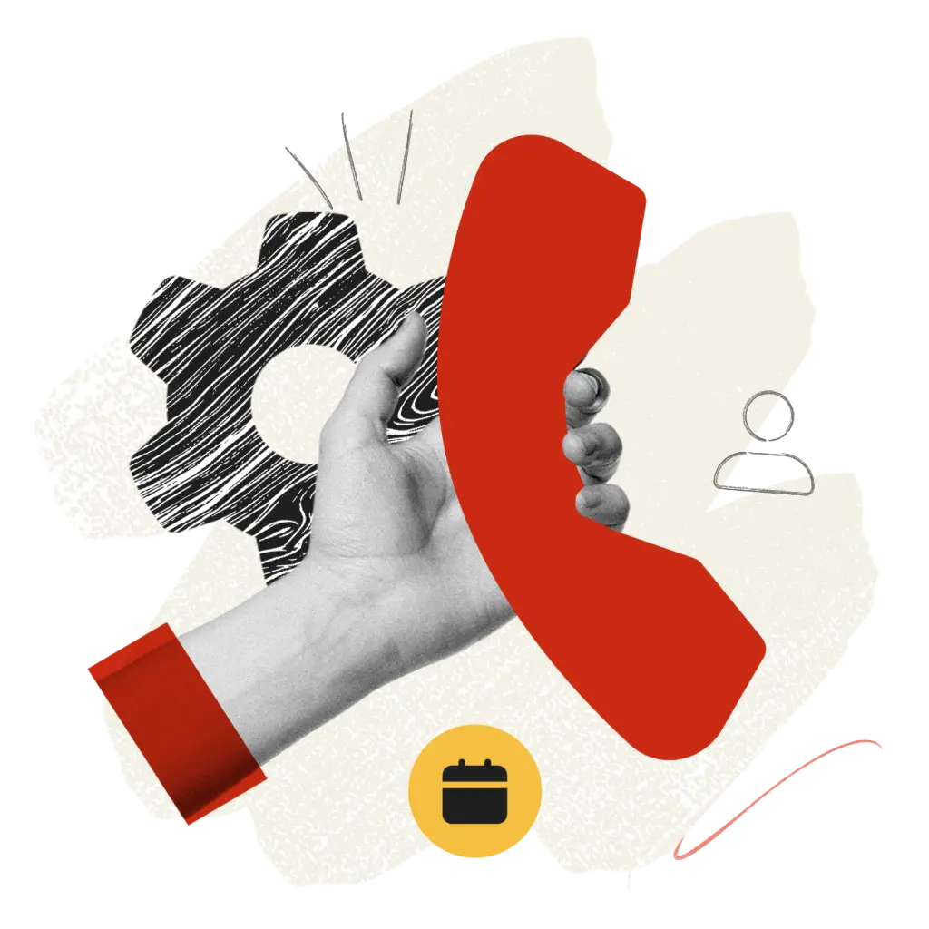 Hand holding phone